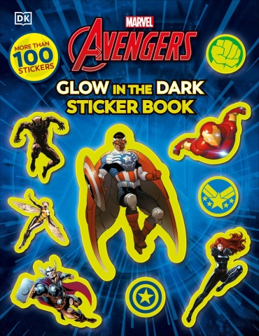 Marvel Avengers Glow in the Dark Sticker Book cover image