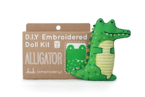 Kiriki Press Embroidery Kit: Alligator cover image