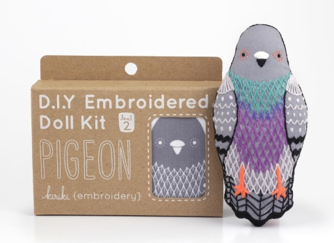 Kiriki Press Embroidery Kit: Pigeon cover image