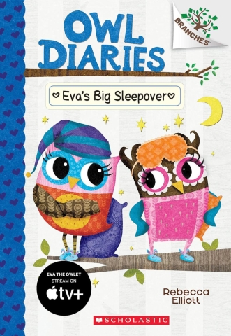 Owl Diaries Book 9: Eva's Big Sleepover cover image