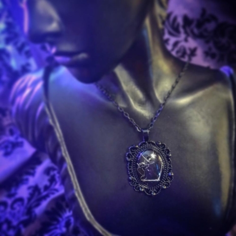 Hell Kitten RVA Pendant: Spiderweb Cabochon cover image