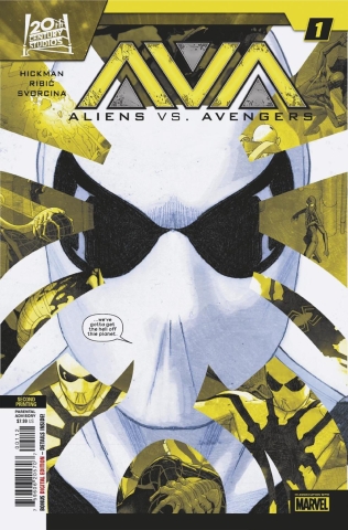 ALIENS VS AVENGERS #1 ESAD RIBIC 2ND PRINTING VAR CVR A cover image