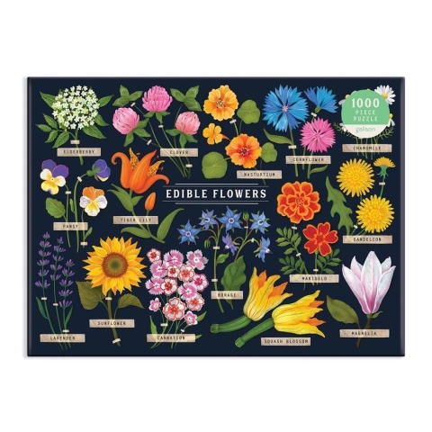 Edible Flowers 1000 Piece Puzzle cover image