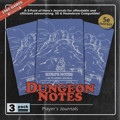 1985 Games - Dungeon Notes: A 5E Player's Journal (Purple) cover image