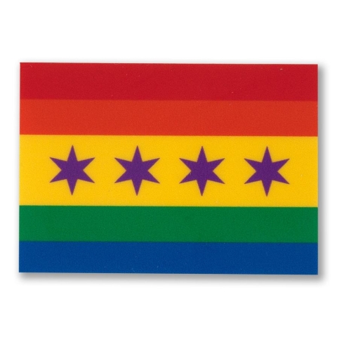 Transit Tees Sticker: Chicago Pride Flag cover image