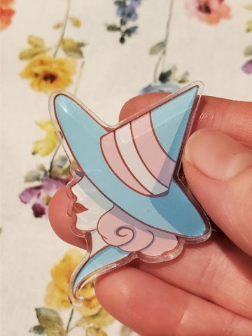 Joan of Art acrylic pin: Pride Witches—Trans cover image