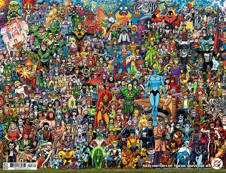 NEW HISTORY OF THE DC UNIVERSE #3 (of 4) CVR D SCOTT KOBLISH WRAPAROUND cover image