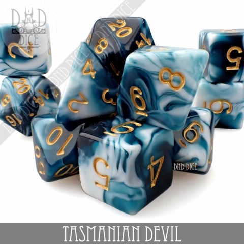 DND Dice: Acrylic 11-Die Set—Tasmanian Devil cover image