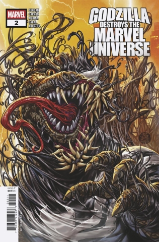 GODZILLA DESTROYS THE MARVEL UNIVERSE #2 cover image