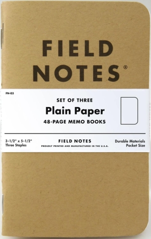 Field Notes: Memo Book—Original Kraft: Plain (3-Pack) cover image