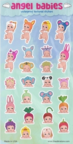 Girls Printing House Sticker Sheet: Angel Babies cover image
