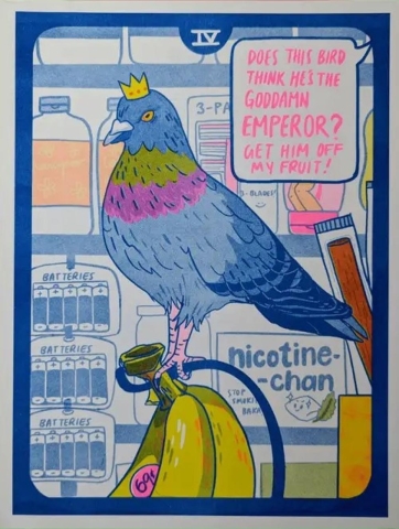 Christina Hu Risograph 8.5x11: Tarot — The Emperor cover image