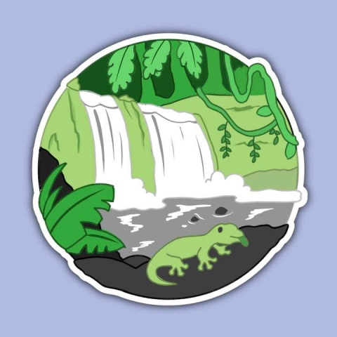 Noellita Bonita Sticker: Pride Snapshot - Aromantic Forest cover image
