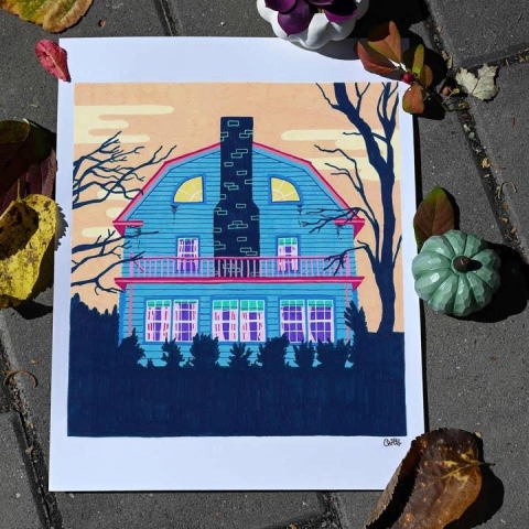 Comfhaus Art Print 8x10: Horror Houses — Amityville Horror cover image