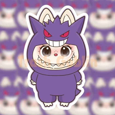 Trash Goblin Vinyl Sticker: Labubu — Gengar cover image