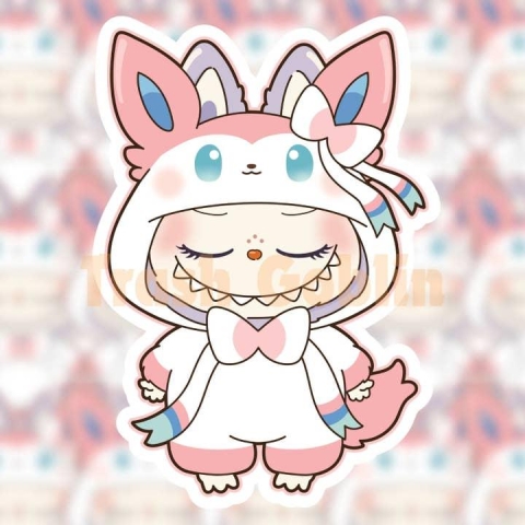 Trash Goblin Vinyl Sticker: Labubu — Sylveon cover image
