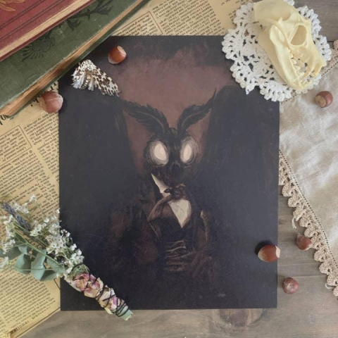 Fogbarrow Art Print 8x10: Mothman — A Lover's Portrait cover image