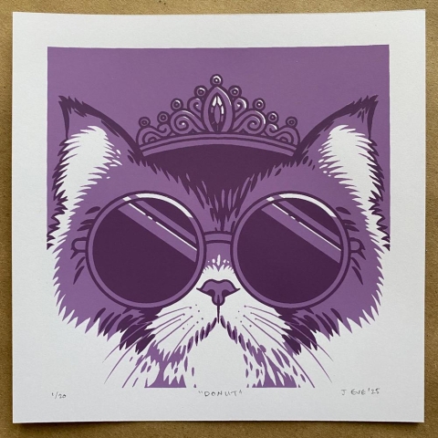 J Eve Screen Print 6x6: Donut cover image