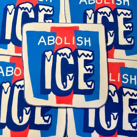Femmearchist Sticker: Abolish Ice cover image