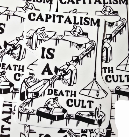 Femmearchist Sticker: Capitalism is a Death Cult cover image
