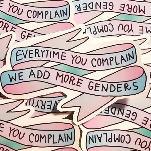 Femmearchist Sticker: Everytime You Complain We Add More Genders cover image