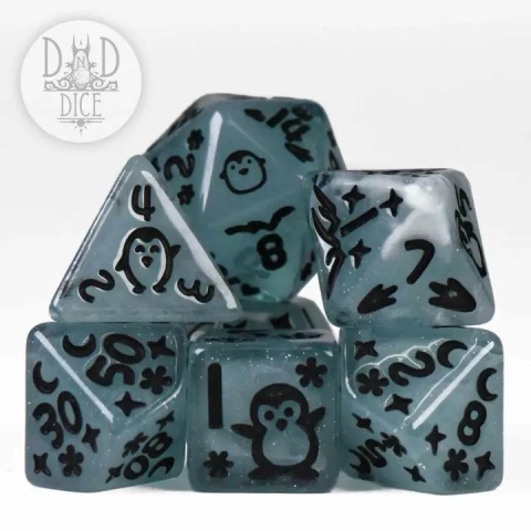 DND Dice: Resin 7-Die Set—Penguin Pals cover image