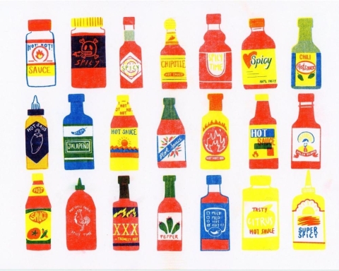 Christina Hu Risograph 8.5x11: Hot Sauce cover image