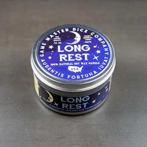 Game Master Dice Gaming Candle: Long Rest (8 oz) cover image