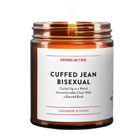 Virgins On Fire Candle: Cuffed Jean Bisexual cover image