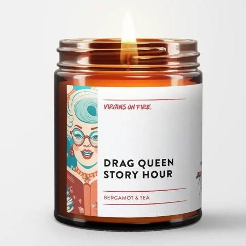 Virgins on Fire Candle: Drag Queen Story Hour cover image
