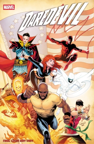 DAREDEVIL #1 GREG LAND 250TH HOMAGE VAR cover image