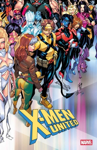 X-MEN UNITED #1 COVER A STEFANO CASELLI RIGHT HALF cover image