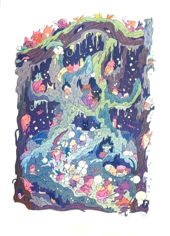 Natalie Andrewson Risograph 11x15: The Night Parade cover image