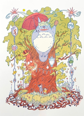 Natalie Andrewson Risograph 8.5x11: My Neighbor Totoro cover image