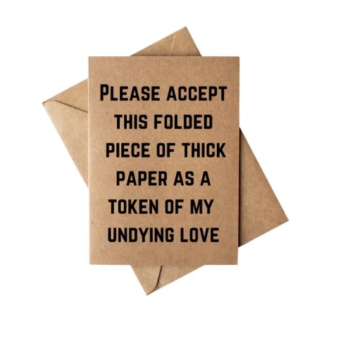 Cryptic Paper Co. Greeting Card: My Undying Love cover image