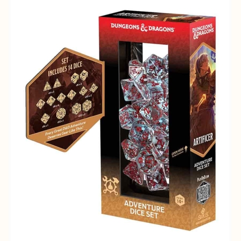 Dungeons & Dragons: Adventure Dice Set — Artificer (Clear) cover image