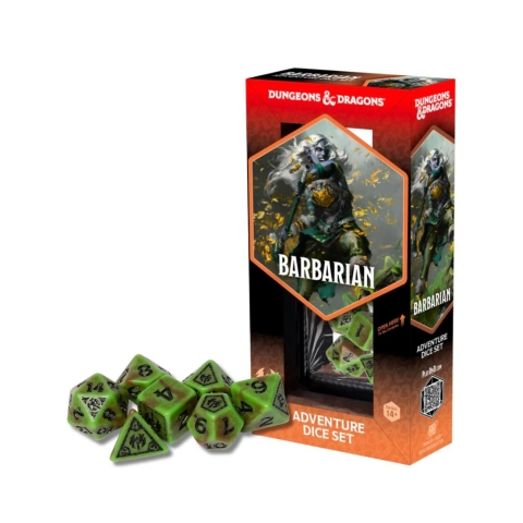 Dungeons & Dragons: Adventure Dice Set — Barbarian (Green/Brown) cover image
