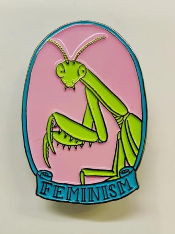 Silver Sprocket Enamel Pin: Feminism cover image