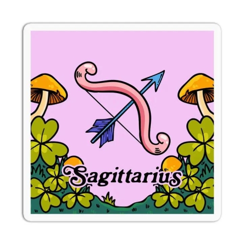 Girls Printing House Sticker: Zodiac Sign — Sagittarius cover image