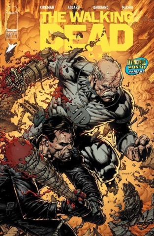WALKING DEAD DELUXE #132 CVR F DAVID FINCH AND DAVE MCCAIG INVINCIBLE TEAM UP VAR cover image