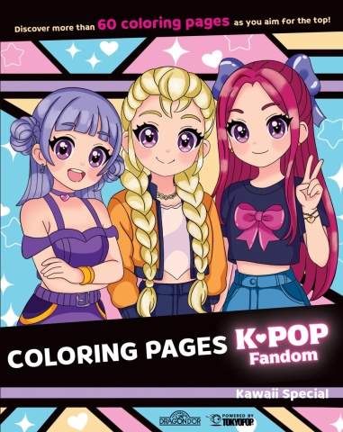 K-POP FANDOM COLORING PAGES KAWAII SPECIAL TP cover image
