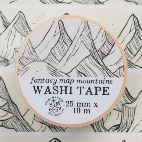 Kingdom of Threads Washi Tape: Mapmaker Series — Fantasy Map Mountains cover image