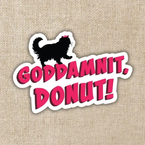 Kingdom of Threads Sticker: Dungeon Crawler Carl — Goddamnit, Donut! cover image