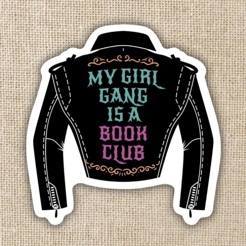 Kingdom of Threads Sticker: My Girl Gang is a Book Club cover image