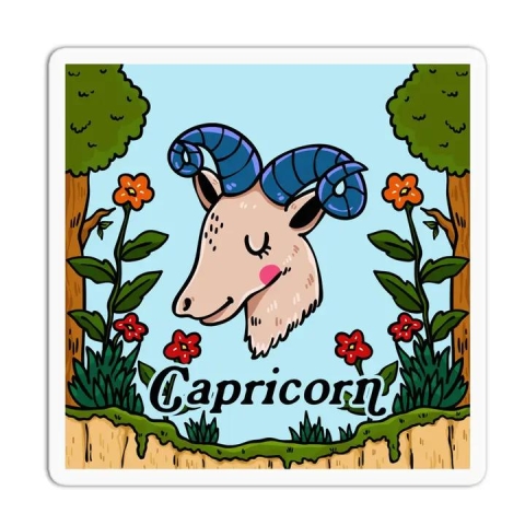 Girls Printing House Sticker: Zodiac Sign — Capricorn cover image