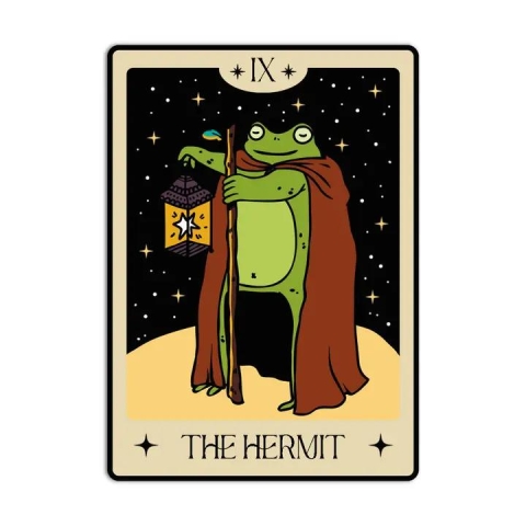 Girls Printing House Sticker: Tarot Card — The Hermit cover image