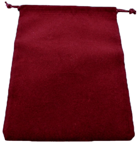 Dice Bag: Suedecloth, Large, Burgundy cover image