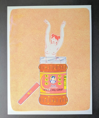 Christina Hu Risograph 11x14: Lao Gan Ma Girlfriend cover image