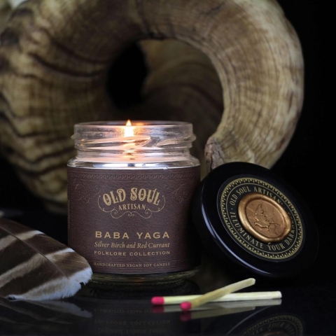 Old Soul Artisan 4 oz. Soy Candle: Baba Yaga (Birch and Red Currant) cover image