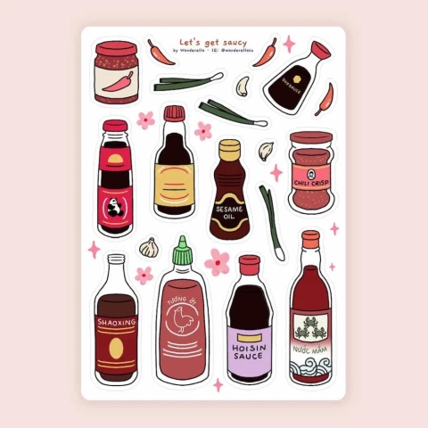 Wanderella Sticker Sheet: Let's Get Saucy cover image